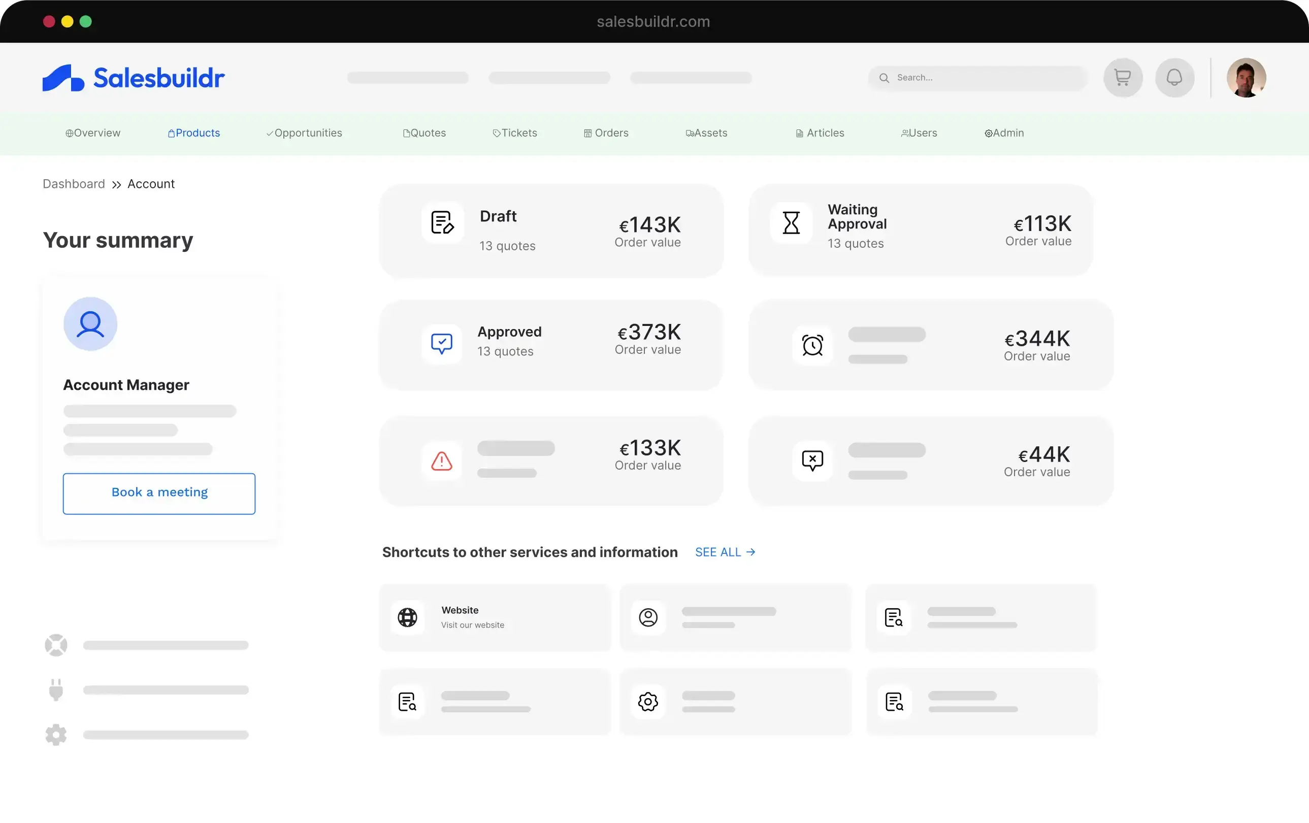 Salesbuildr Dashboard